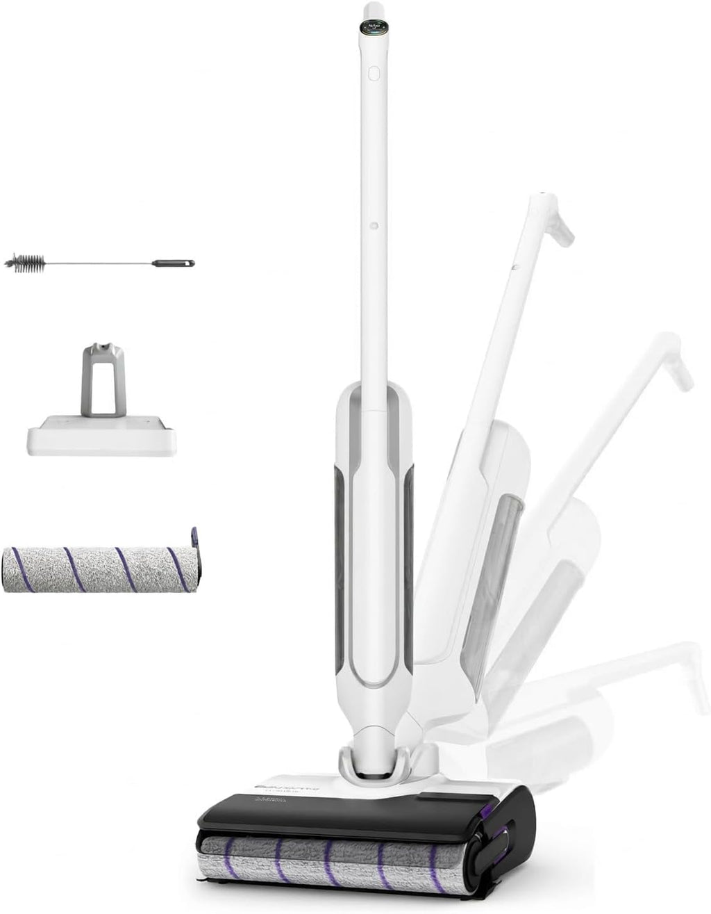 2026 Rowenta X-Clean 10, Aspiradora Fregona Eléctrica Sin Cable con Tecnología Wet & Dry, Autolimpieza y Secado Automático, Tecnología Dual Edge, Ligera, Flexible, Gran autonomía y pantalla LED, GZ7540WO