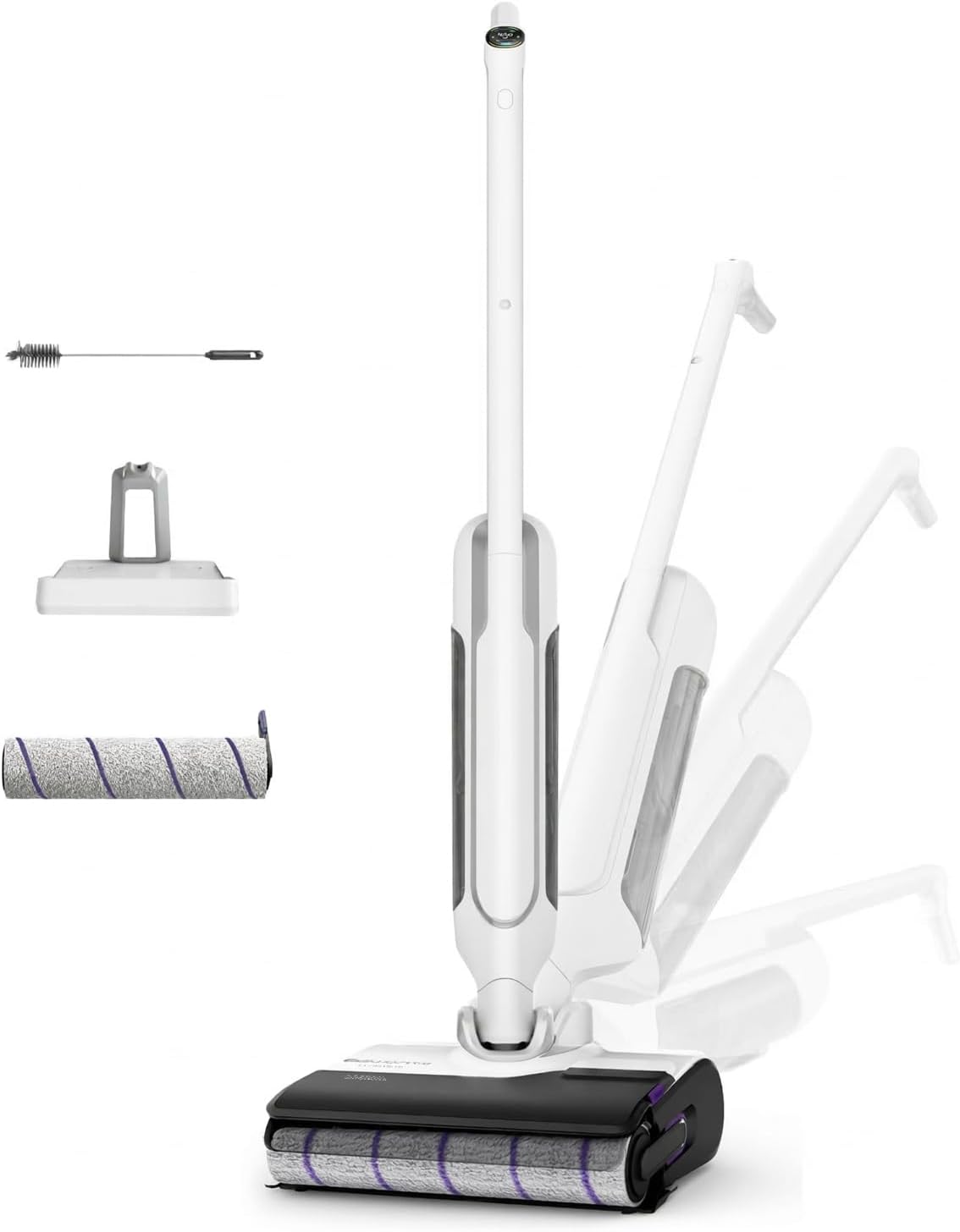 2026 Rowenta X-Clean 10, Aspiradora Fregona Eléctrica Sin Cable con Tecnología Wet & Dry, Autolimpieza y Secado Automático, Tecnología Dual Edge, Ligera, Flexible, Gran autonomía y pantalla LED, GZ7540WO