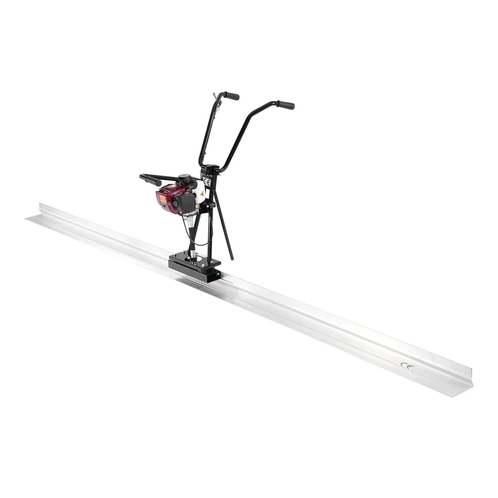 2026 NewKFFKFF Concrete Power Screed with 4 ft Aluminum Board, Cement Finishing Vibrating Motor, Adjustable Handles, and 6500RPM Efficiency