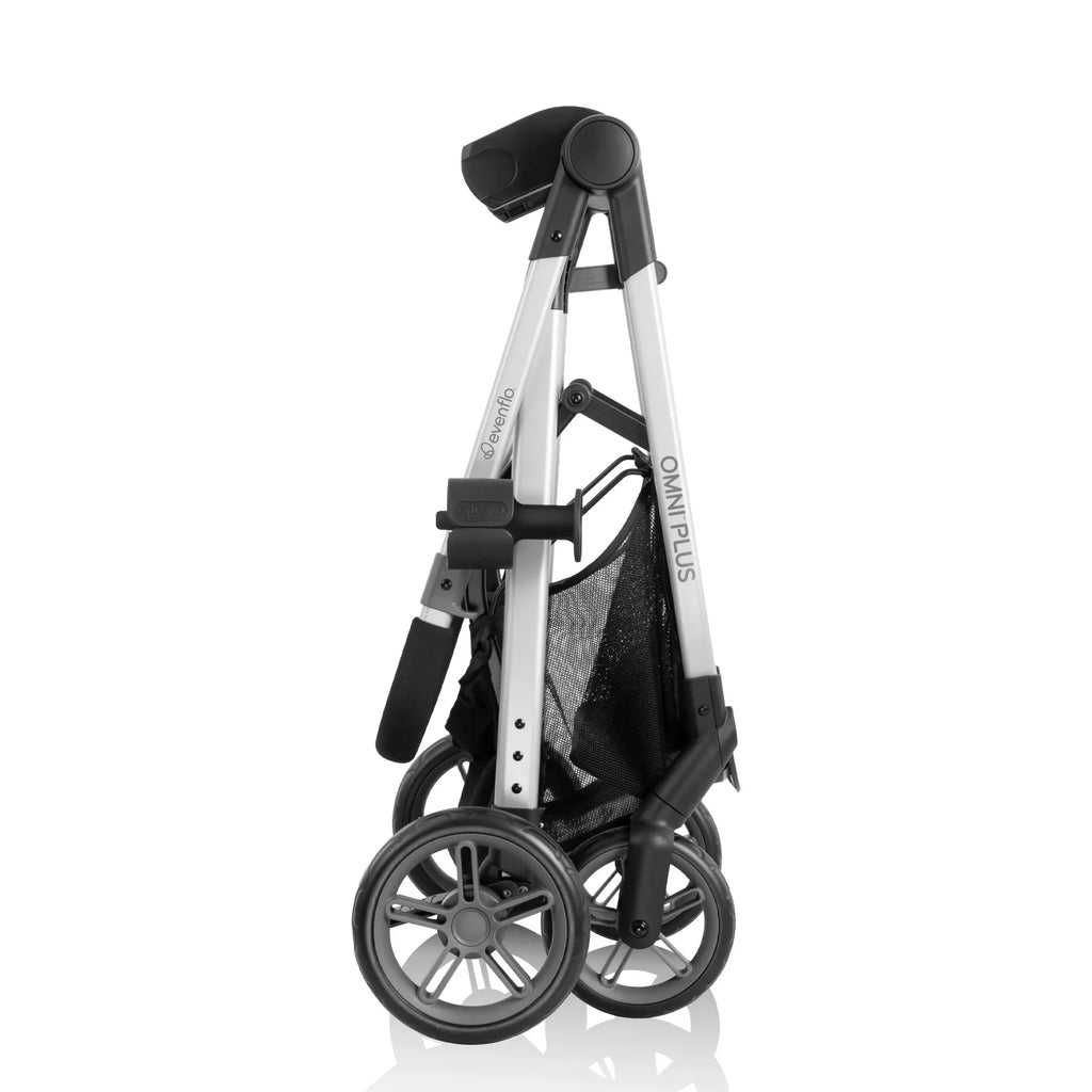 2026 NewEvenflo Omni Plus Modular Travel System with LiteMax Sport Infant Car Seat, Mylar Gray, Unisex