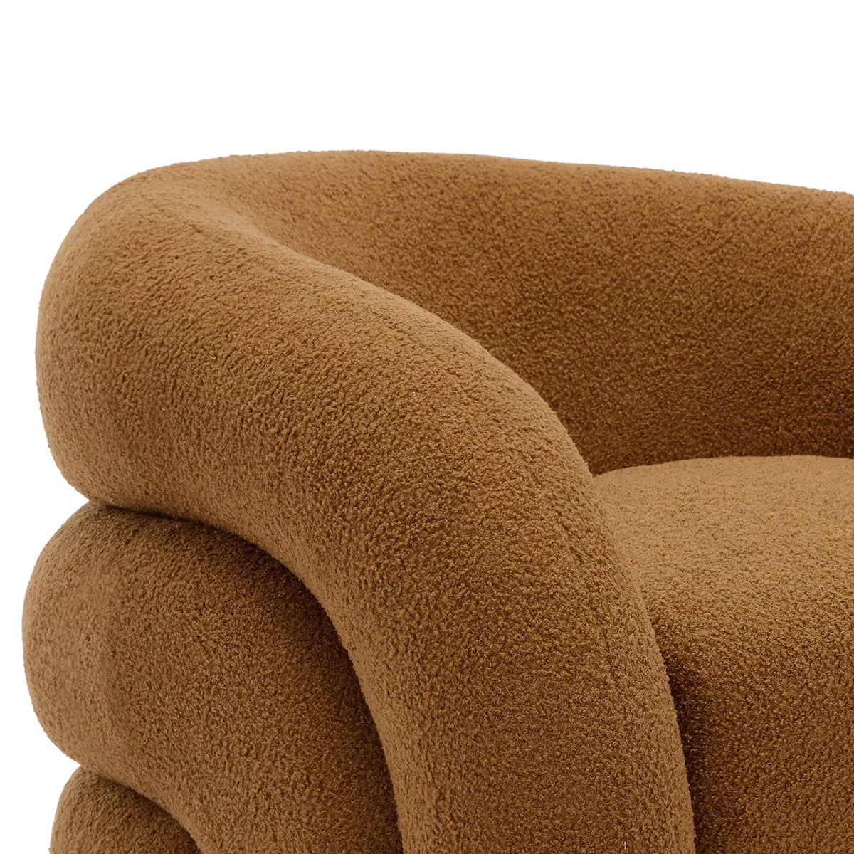 2026 New360" Swivel Accent Chair for Living Room, Boucle Barrel Armchair Single Sofa Chair Reading Chair, Sage Green