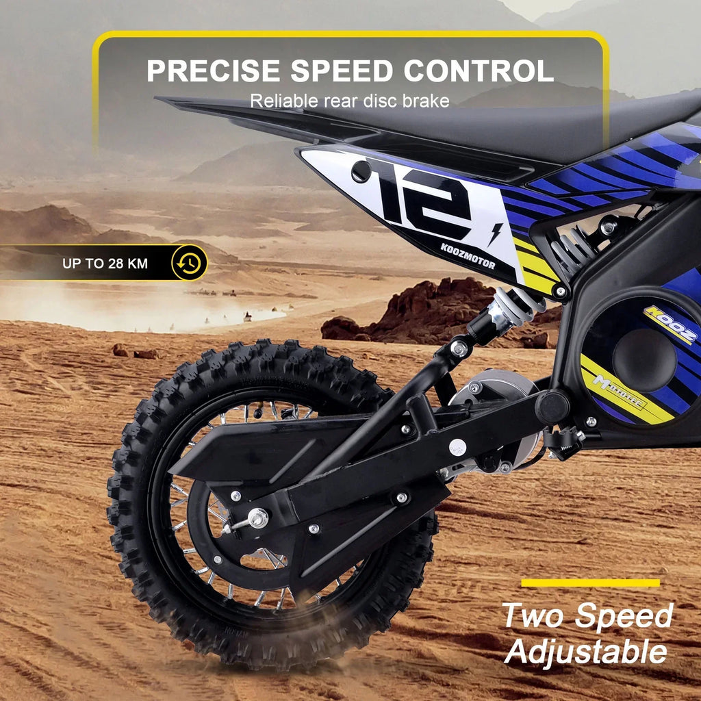 2026 NewMotoTec 36v 1000w (HP112E) Electric Dirt Bike Blue