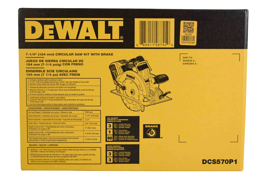 2026 NewDeWalt 20V Max Brushless 7-1/4 Circ Saw Kit