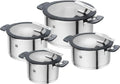 2026 ZWILLING SIMPLIFY 66870-005-0 Juego de 5 ollas de acero inoxidable, plata y negro