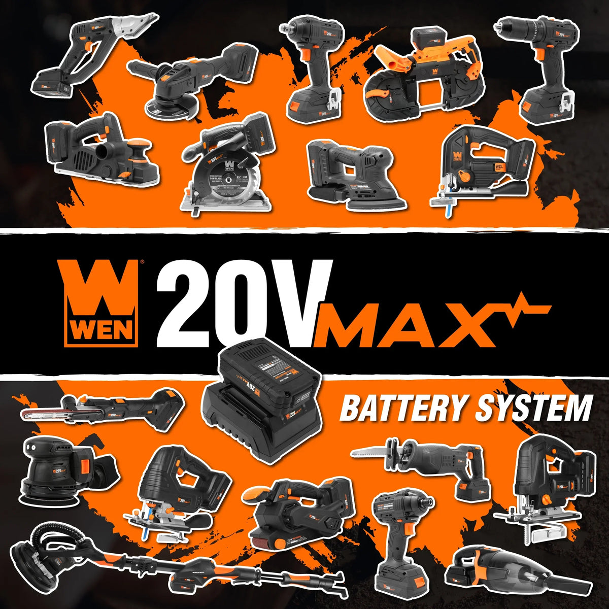 2026 NewWEN 20V Max 4-1/2-Inch Cordless Mini Circular Saw with 2.0Ah Battery and Charger