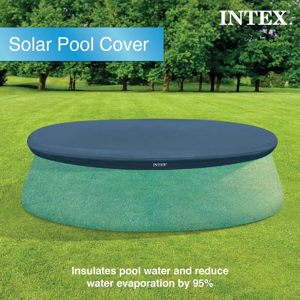 2026 NewIntex Swim Center Round Inflatable Outdoor Lounge Pool with Pool Cover