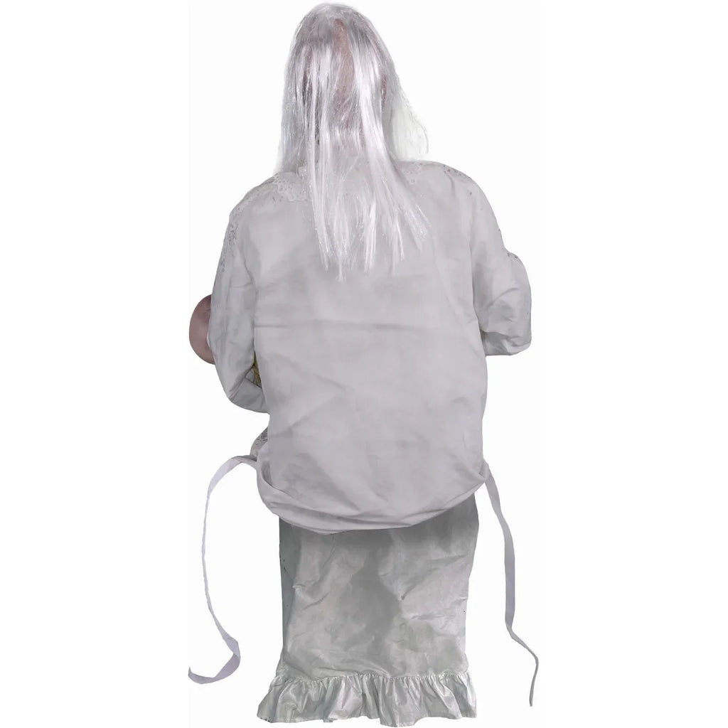 2026 NewHaunted Hill Farm 2.9 ft Animatronic Gravely Granny by Tekky Halloween Decoration with Motion-Activated Sounds, HHGRVLYGRNY-1FLSA