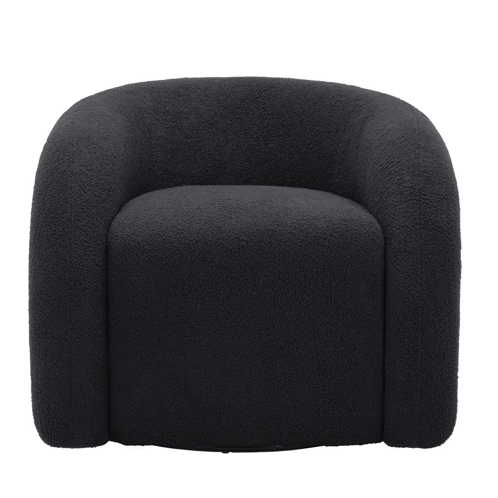 2026 New360" Swivel Accent Chair for Living Room, Boucle Barrel Armchair Single Sofa Chair Reading Chair, Sage Green