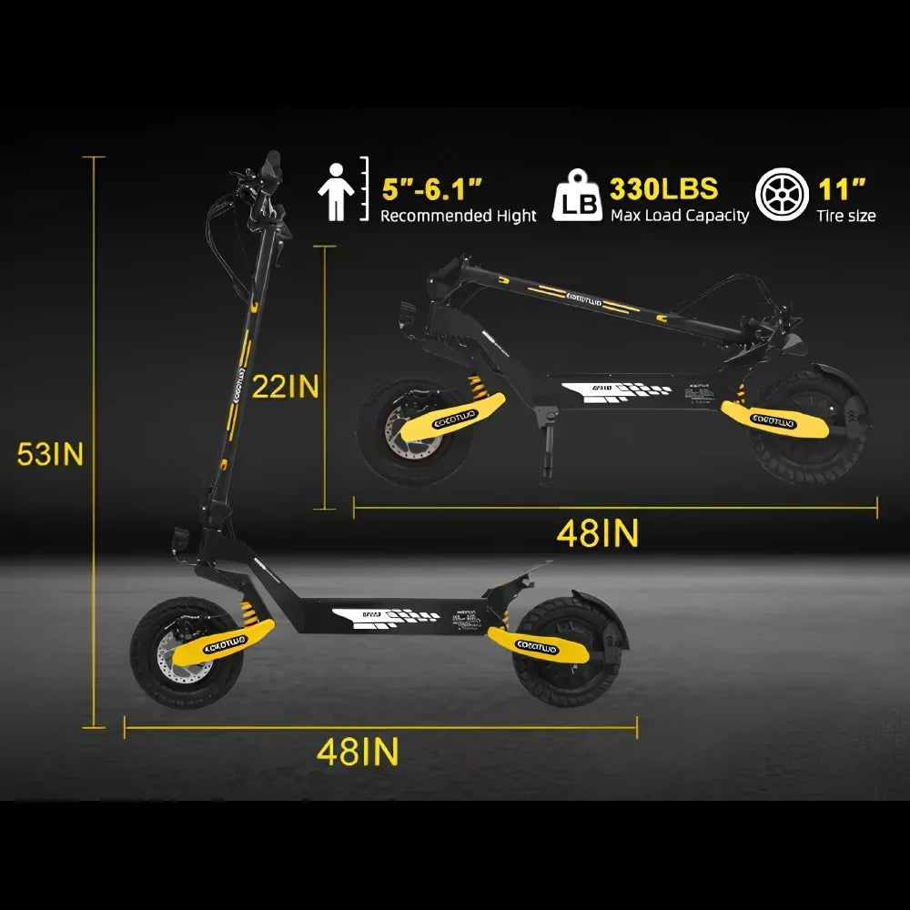 2026 NewOff Road Electric Scooter for Adults, 1200W Motor Fast E Scooter, Up to 28MPH Top Speed & 20Miles Long Range, 11" Off-Road Tires, 330lbs MAX Load, Foldable
