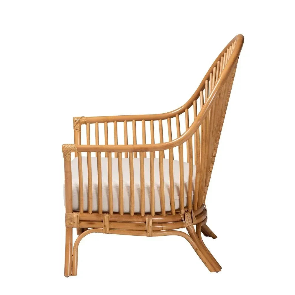 2026 Newbali & pari Lisabon Bohemian Light Honey Rattan Arm Chair