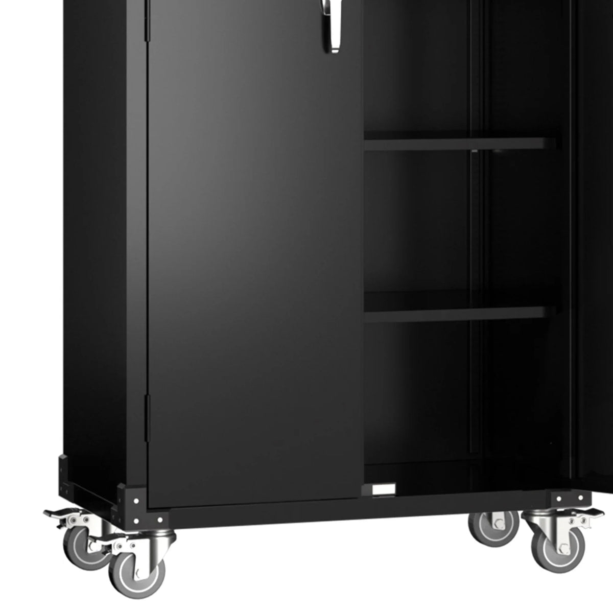 2026 NewAobabo 72 Inch Locking Storage Cabinet w/ Adjustable Shelves, Gray
