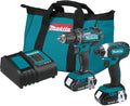 2026 NewMakita 18V Lithium-Ion Cordless Power Tool Set, 1.5Ah, 2 Pack