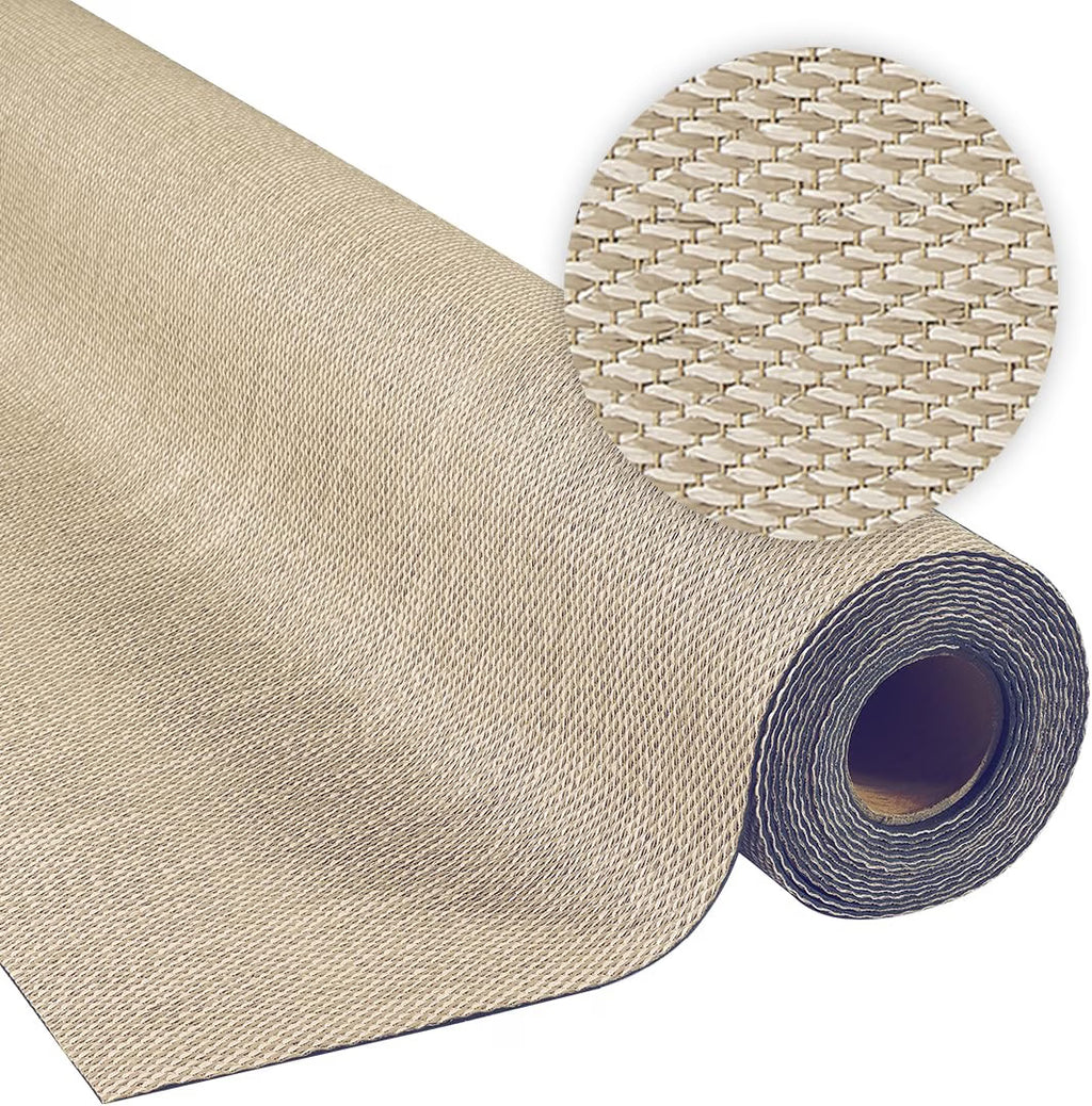 2026 Alfombra vinílica Premium de tejido trenzado de alta gama Marrón 200x290 cm