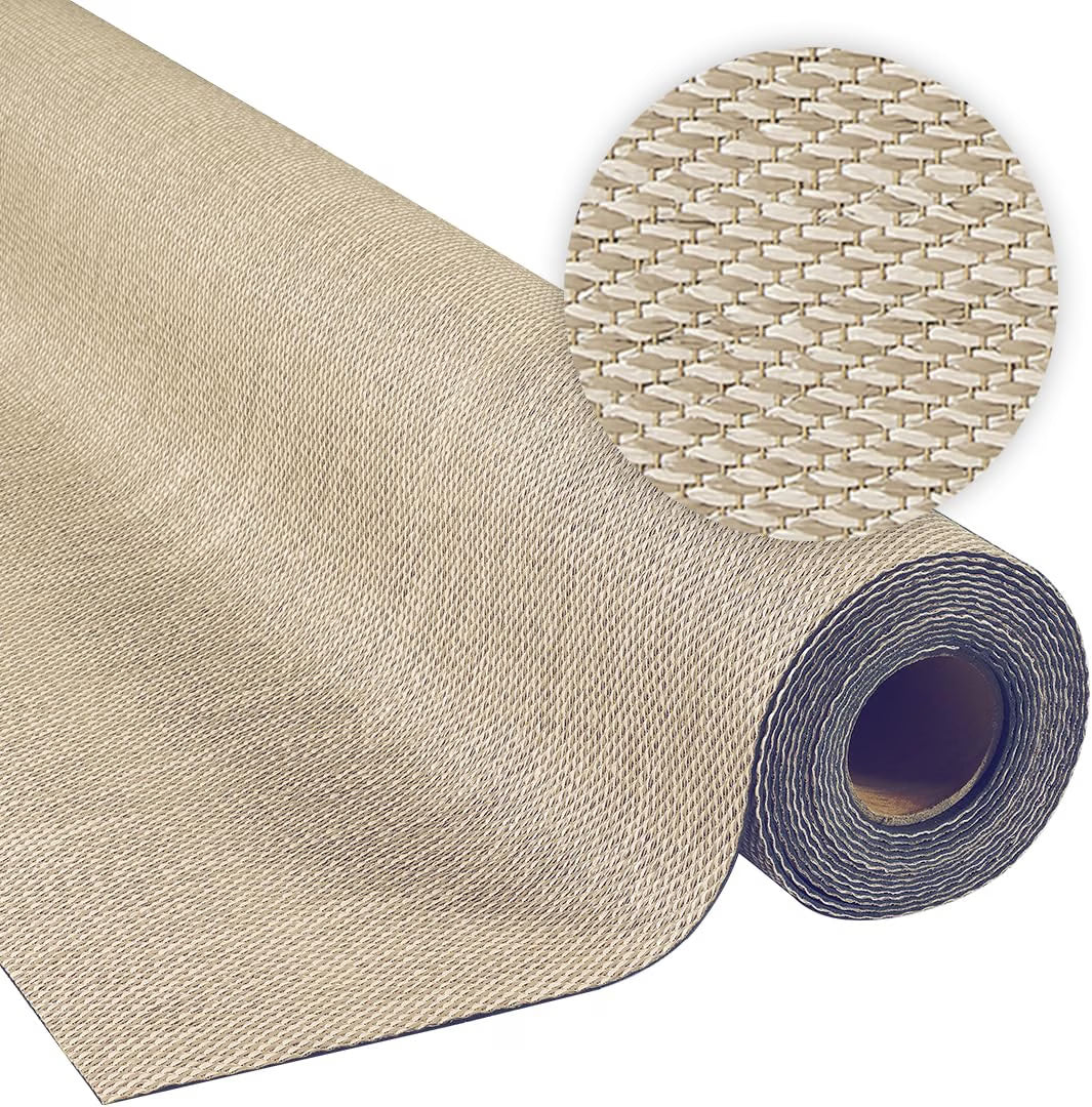 2026 Alfombra vinílica Premium de tejido trenzado de alta gama Marrón 200x290 cm