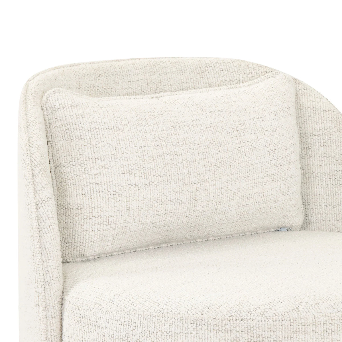 2026 NewBetter Homes & Gardens Juliet Modern Arch Swivel Accent Chair, Cream Boucle