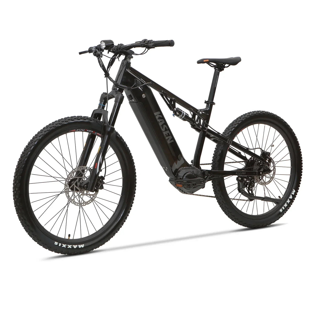 2026 NewKasen Electric Mountain Bike Mid-driven 500w 48v 15ah Full Suspension Throttle and Pedal Assist