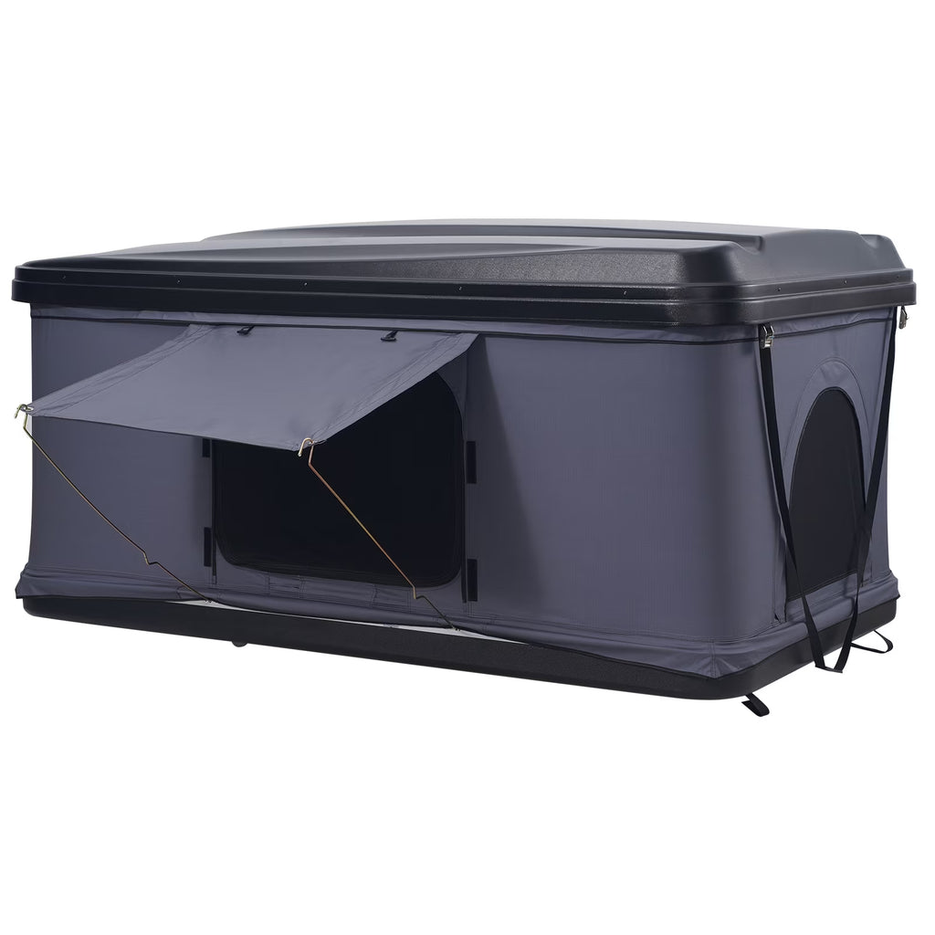 2026 NewKFFKFF Hard Shell Rooftop Tent, Naturnest Model for 2-3 People, Includes Thick Mattress and Telescopic Ladder, Waterproof and Windproof, Suitable for Jeep, SUV, Van, and Pickup Trucks