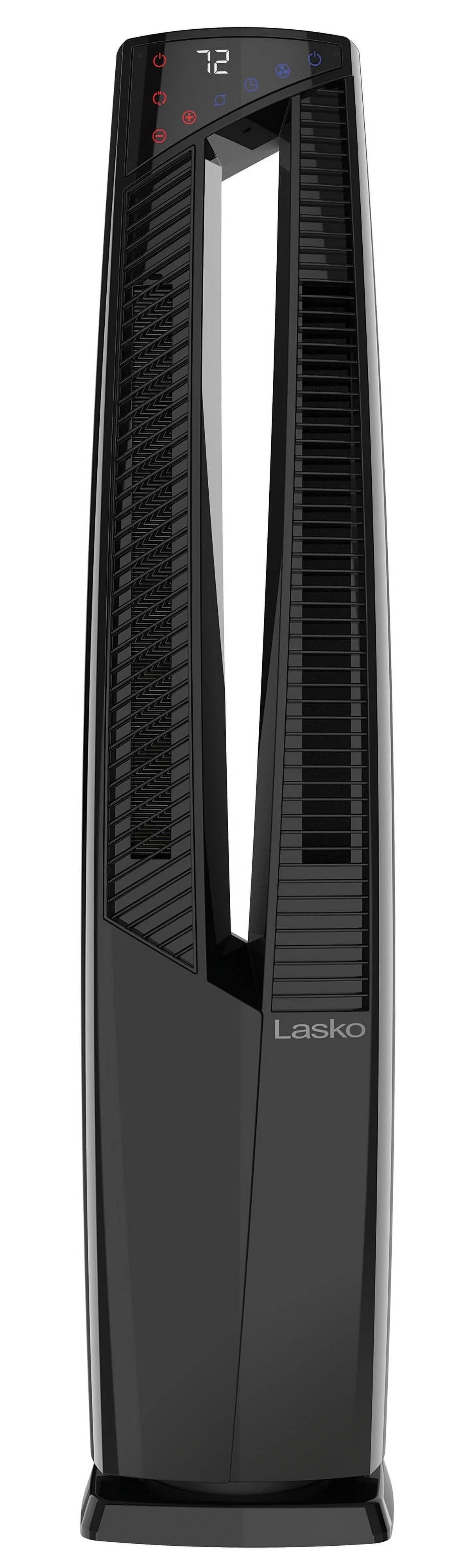 2026 NewLasko 38" Duo Comfort High Velocity Fan and Electric Ceramic Space Heater, Remote, Black, FHV801