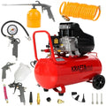 2026 KRAFT&DELE KD401 Compresor de aceite 50 L, 3,8 CV, 8 bar con kit neumático