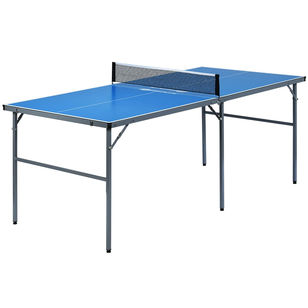 2026 NewGoplus 6" x3" Portable Tennis Ping Pong Folding Table w/Accessories Indoor Outdoor Game