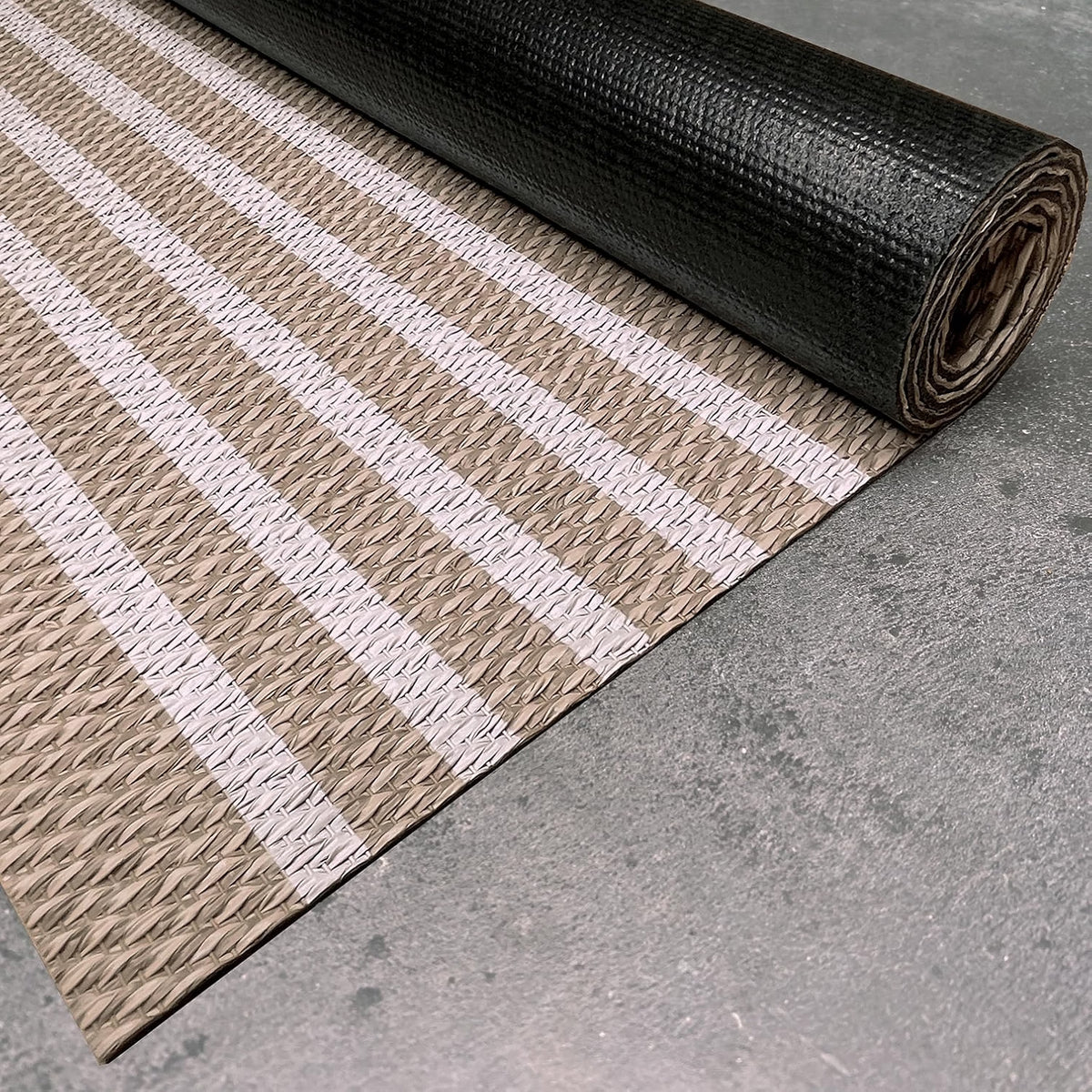 2026 Alfombra vinílica Premium de tejido trenzado de alta gama Marrón 200x290 cm