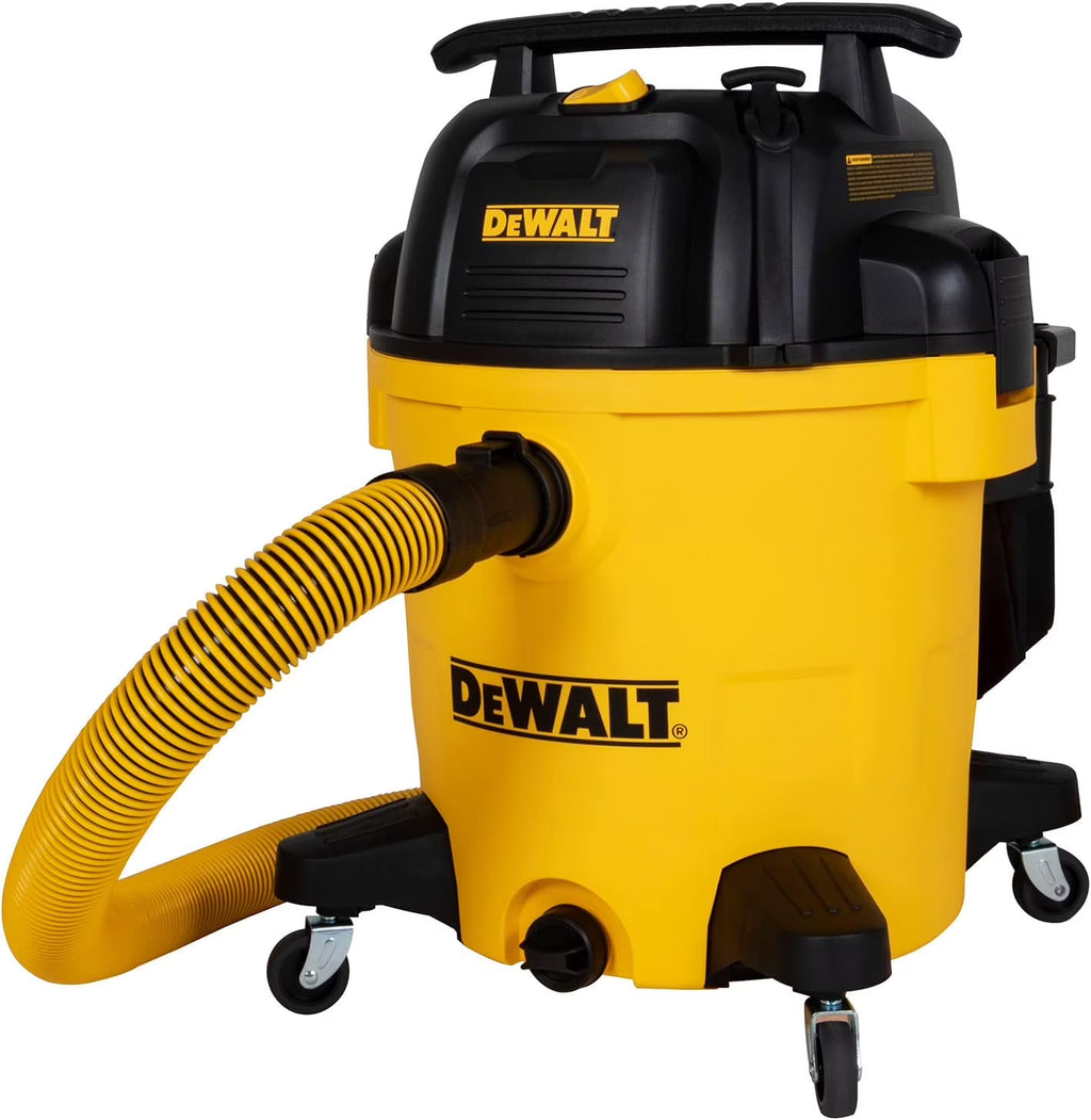 2026 NewDEWALT 12 Gallon STEALTHSONIC Ultra Quiet Poly Wet Dry Vacuum, DXV12P-QTA Newest Noise Reduction Vac, 5.5 Peak HP Shop Vacuum for Jobsite/Workshop, Reduce Motor Noise, Yellow