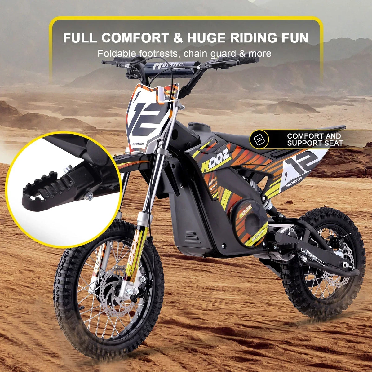 2026 NewMotoTec 36v 1000w (HP112E) Electric Dirt Bike Blue