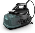 2026 Rowenta Silence Steam Pro – Centro de planchado, autonomía ilimitada, 8 bares, función de vapor a 600 g/min, suela Microsteam, función ECO y depósito de agua color lima, 1,3 litros, negro y gris, DG9248