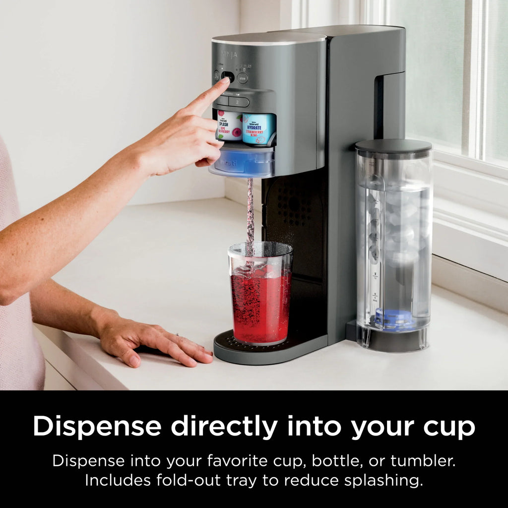 2026 NewNinja Thirsti Drink System Complete Still and Sparkling Customization Drink Kit with CO2 Canister, Flavors, and 48oz Reservoir