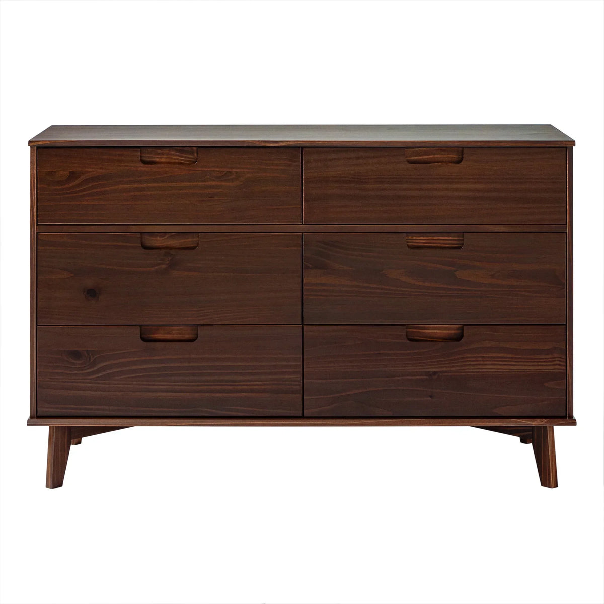 2026 NewWalker Edison Sonoma 6-Drawer Solid Wood Caramel Dresser