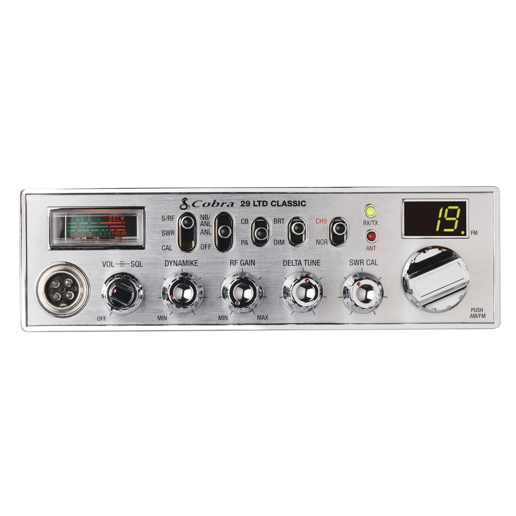 2026 NewCobra 29 LTD AM/FM Classic Professional CB Radio, 40 Channels, 4 Watts, Instant Channel 9, SWR Calibration