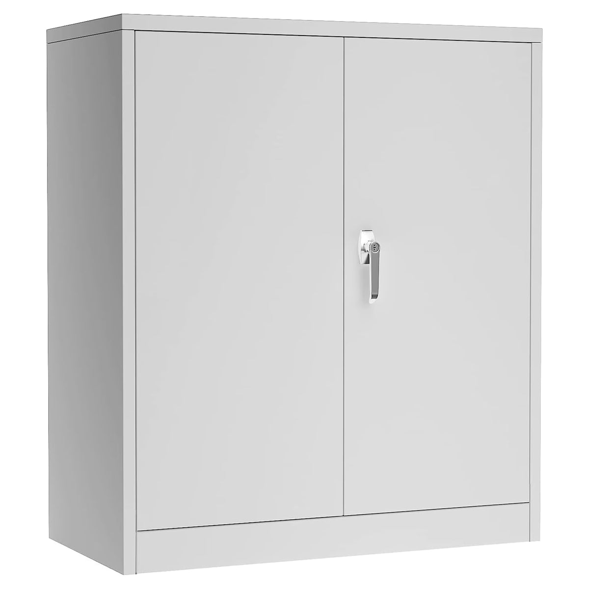 2026 NewAobabo 72 Inch Locking Storage Cabinet w/ Adjustable Shelves, Gray
