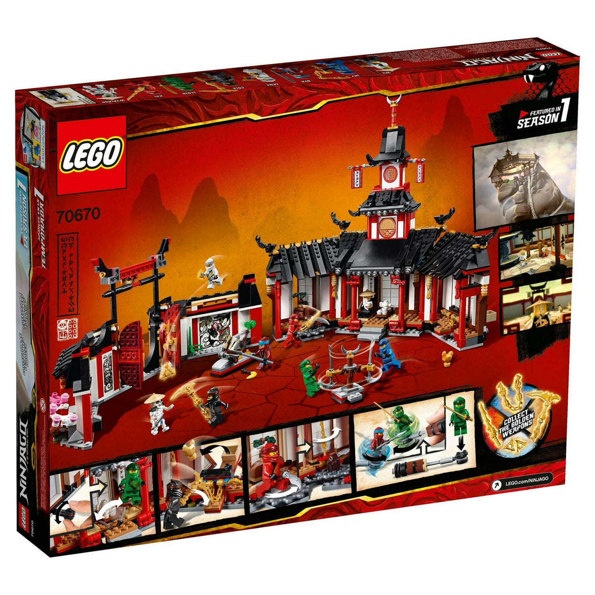 2026 NewLEGO Ninjago Monastery of Spinjitzu 70670