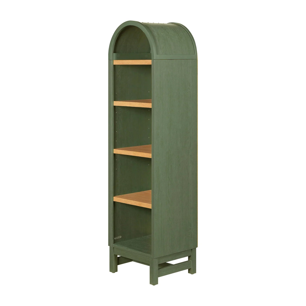 2026 NewBetter Homes & Gardens Juliet Narrow Arch Bookcase, Deep Green and Light Honey