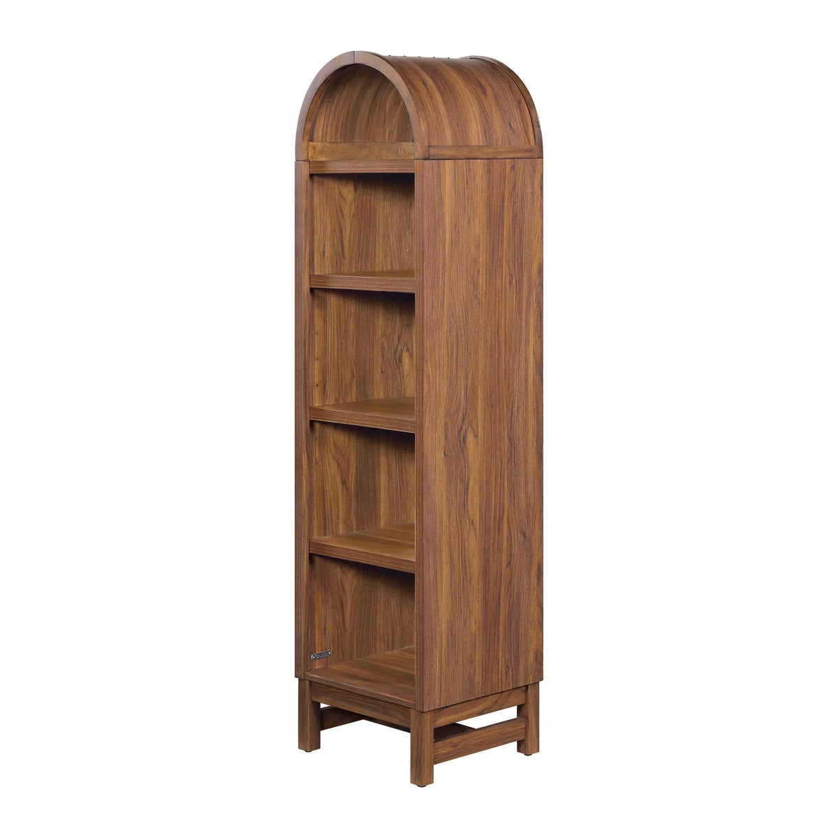 2026 NewBetter Homes & Gardens Juliet Narrow Arch Bookcase, Rich Black and Light Honey