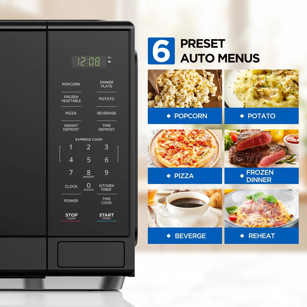 2026 NewMainstays 1.1 cu ft Microwave Oven in black