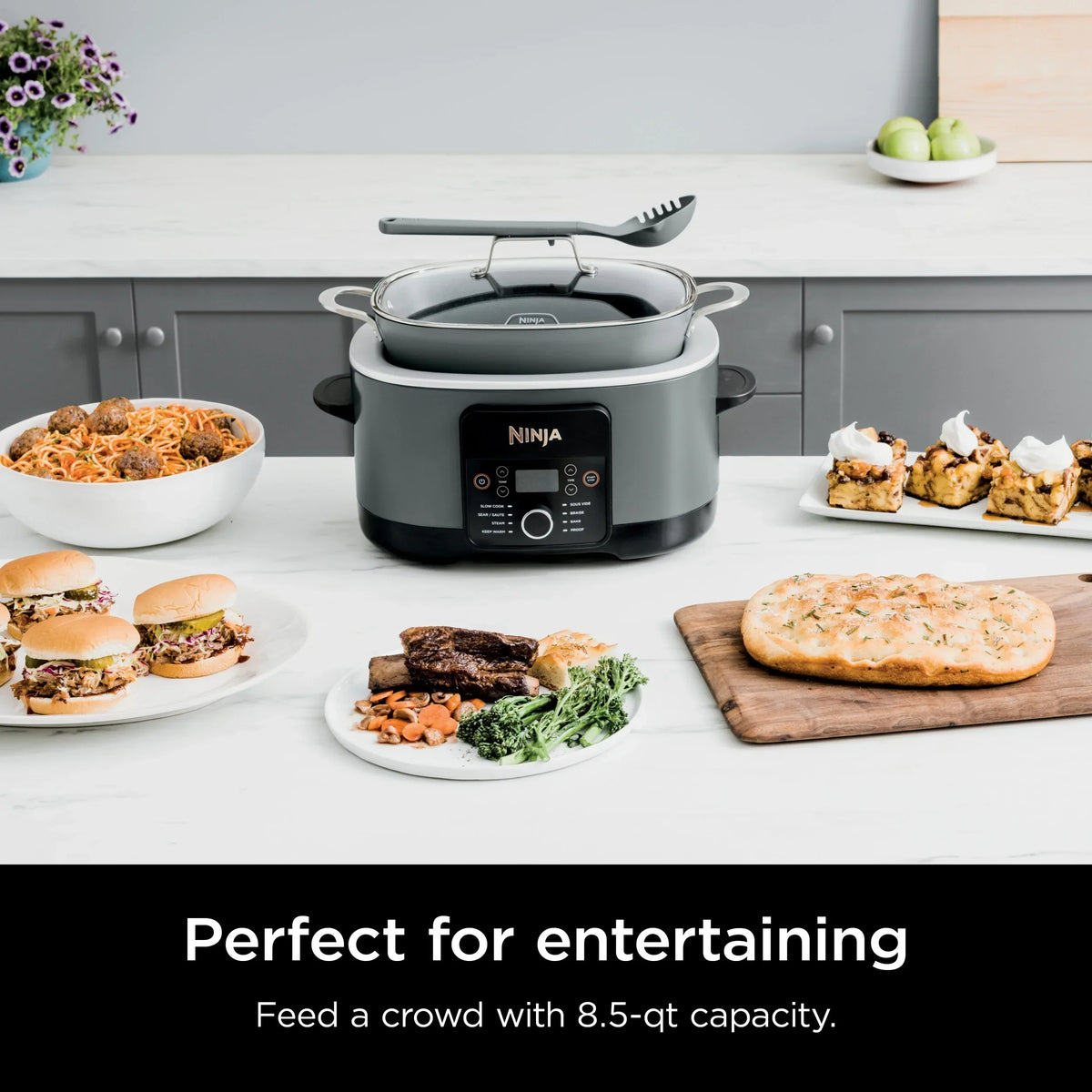 2026 NewNinja Foodi 8.5 Qt PossibleCooker PRO,Gray, MC1001