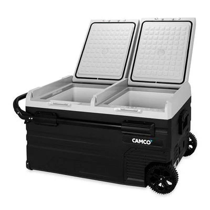 2026 NewCamco CAM-750 75-Liter Portable Compact Fridge/Freezer | Features Bluetooth Capable Remote Access & 2 Compartments w/Dual Zone Cooling | Adjusts from -4" F to 68" w/2 Cooling Modes ECO & MAX (51520)
