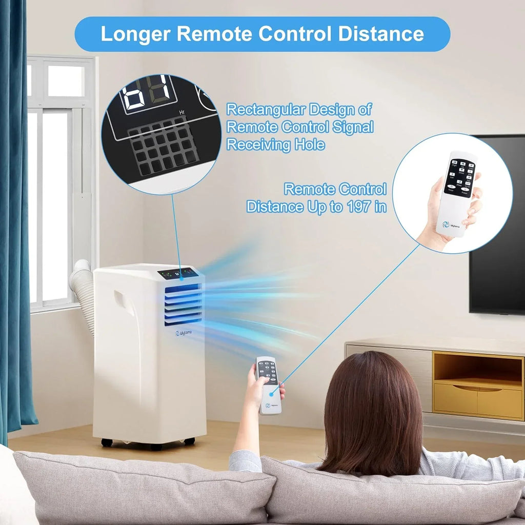 2026 New10,000 BTU Portable Air Conditioners Smart WIFI Remote Control, 3-in-1 Portable AC Unit, Dehumidifier and Fan