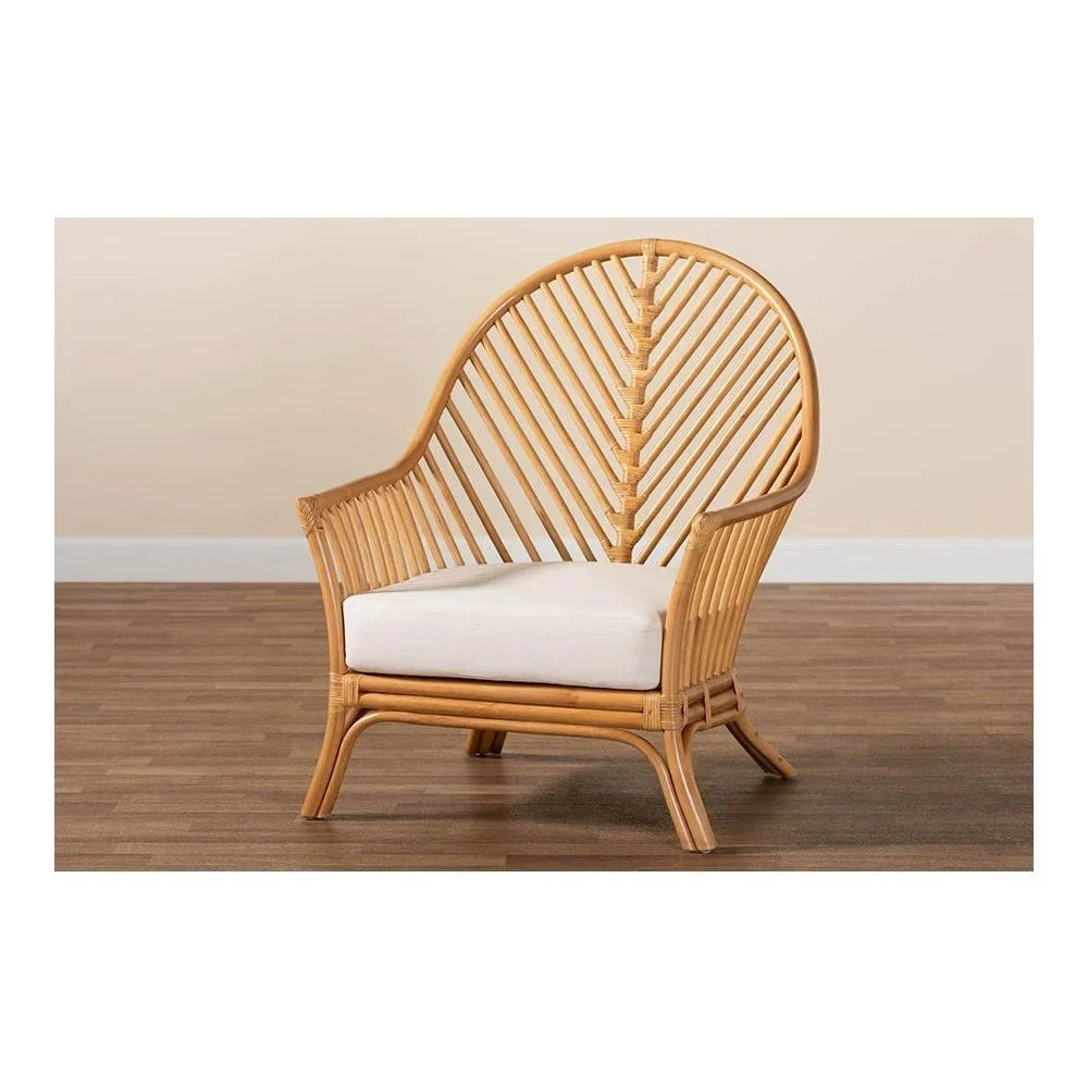 2026 Newbali & pari Lisabon Bohemian Light Honey Rattan Arm Chair