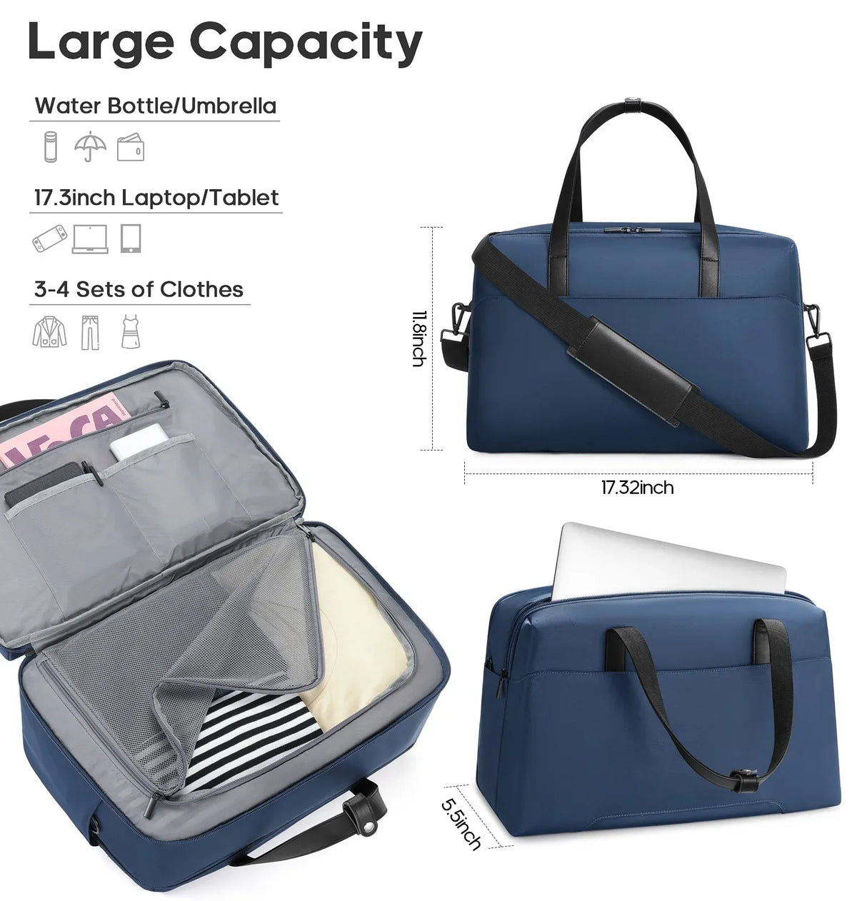 2026 NewMIUSSE Luggage Sets 3 Piece, 20 Inch Carry On Luggage with Wheels, 100% PC Hardshell Suitcase with TSA Lock, Carry On Suitcases Airline Approved With Travel Backpack for Men Women