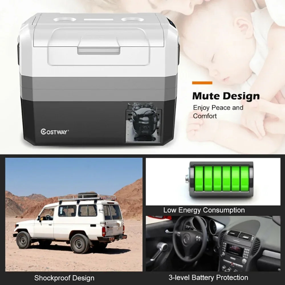 2026 NewAimee Lii 58 Quart Portable Electric Camping Car Cooler, Travel Cooler, Outdoor Picnic Camping Equipment for Camping Hiking Traveling