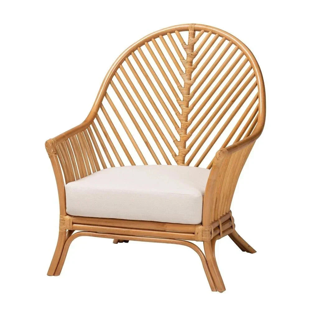 2026 Newbali & pari Lisabon Bohemian Light Honey Rattan Arm Chair