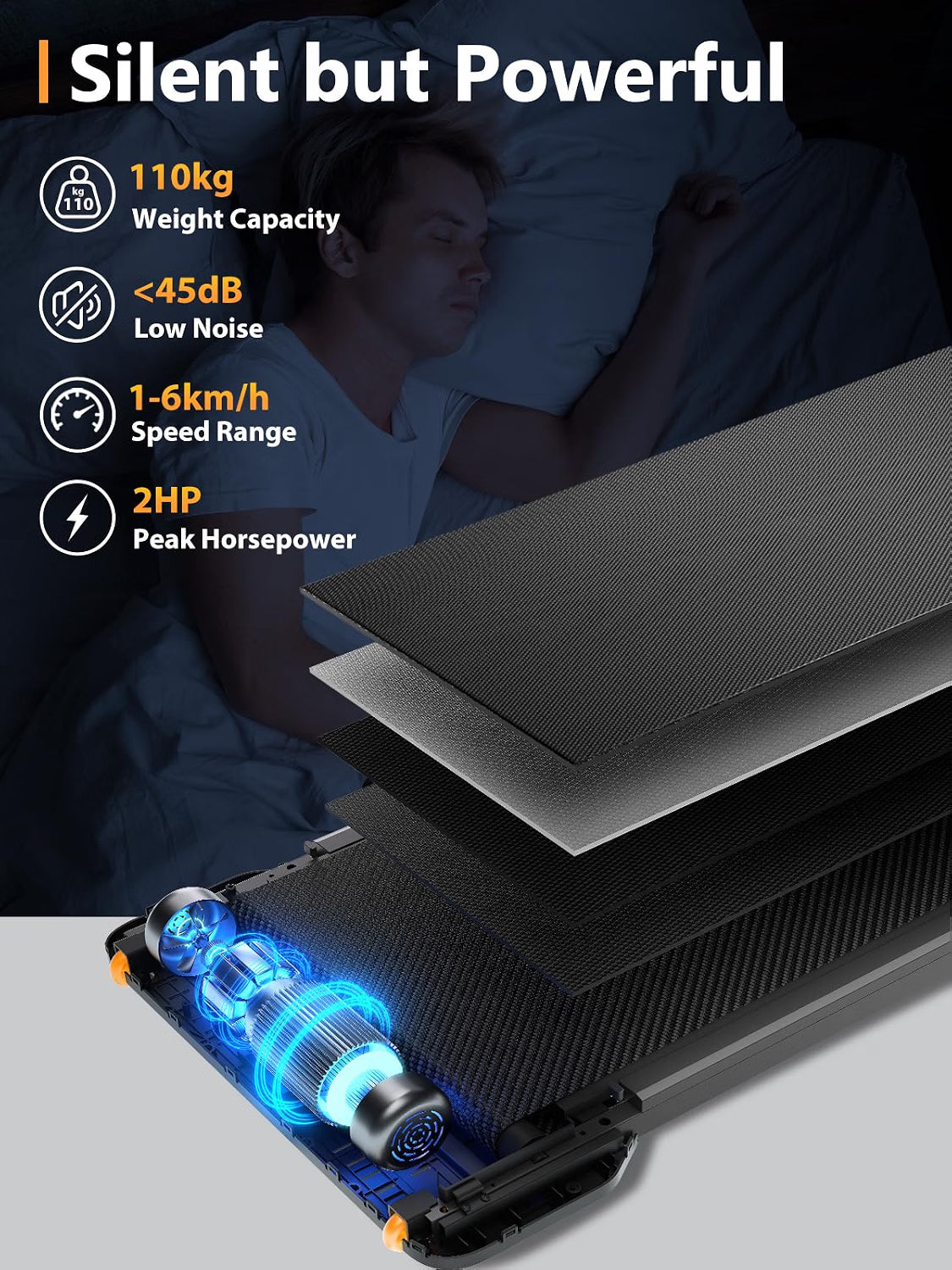 2026 WalkingPad Z1 Cinta de correr plegable 121 × 40 cm para casa, velocidad 1–6 km/h, mando a distancia y pantalla LED