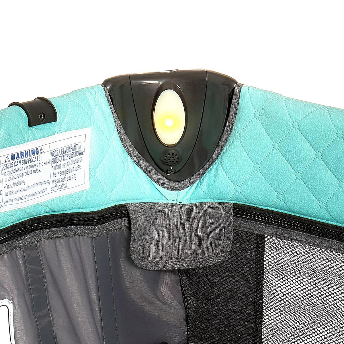 2026 NewDream On Me Princeton Deluxe Nap N Pack 3-in-1 Convertible Playard. Changer and Bassinet in Mint