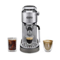 2026 NewDe’Longhi Dedica Duo Espresso Machine, Compact Size with Built in Frother for Latte Art, Brew Espresso, Cold Brew, Lattes & More, Stainless Steel