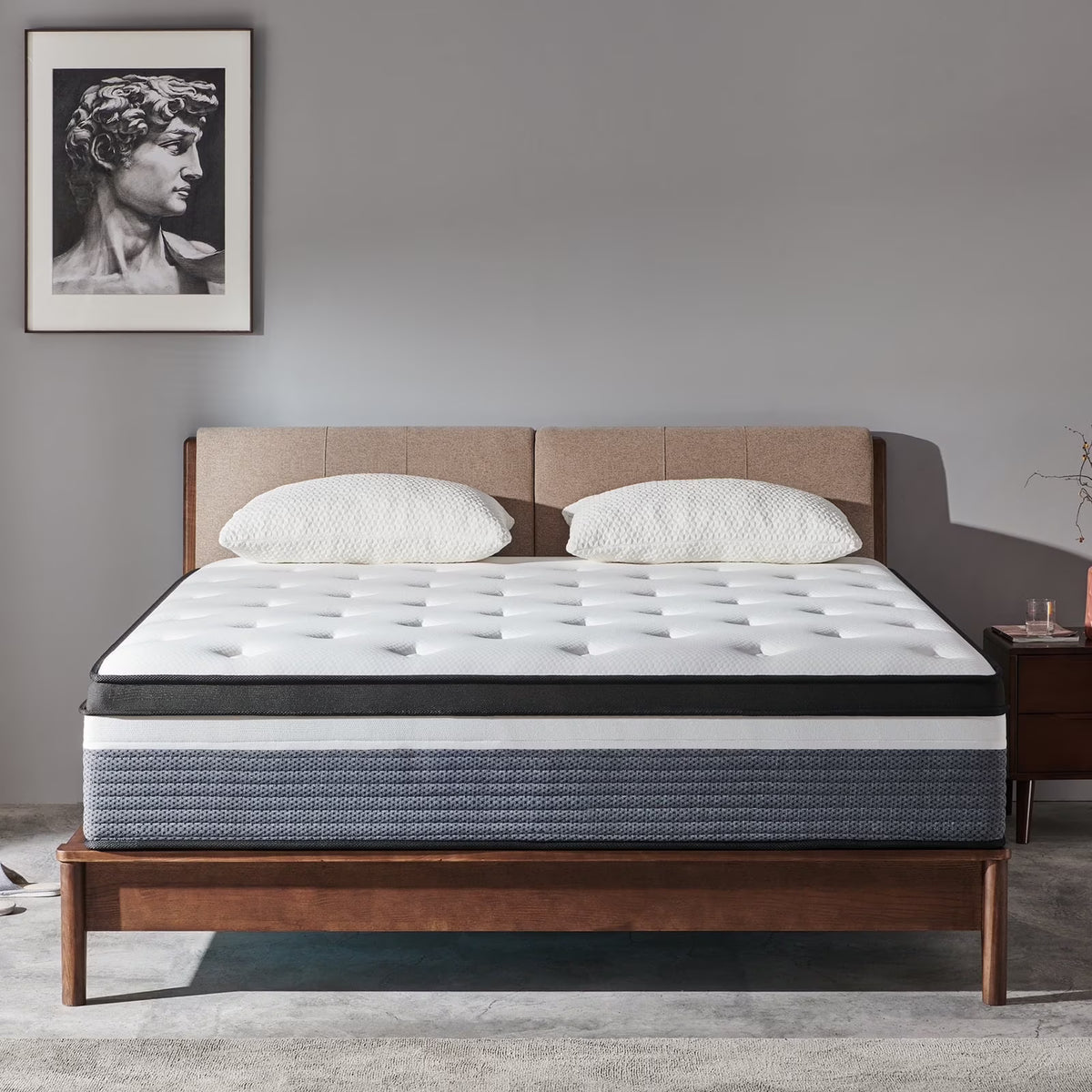 2026 NewQueen Mattress, JIAVA 12" Medium Memory Foam & Spring Hybrid Mattress, Support for Adult