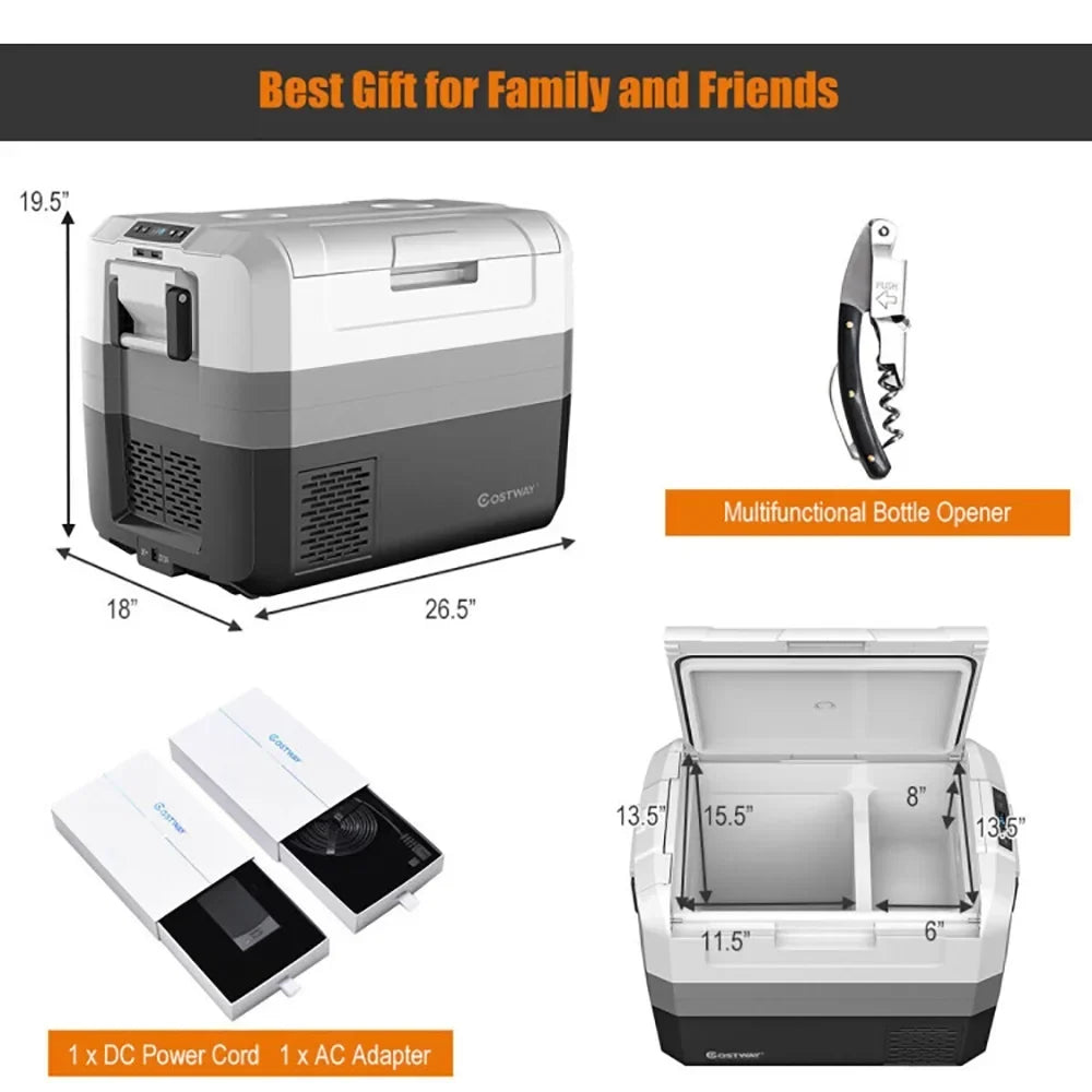 2026 NewAimee Lii 58 Quart Portable Electric Camping Car Cooler, Travel Cooler, Outdoor Picnic Camping Equipment for Camping Hiking Traveling
