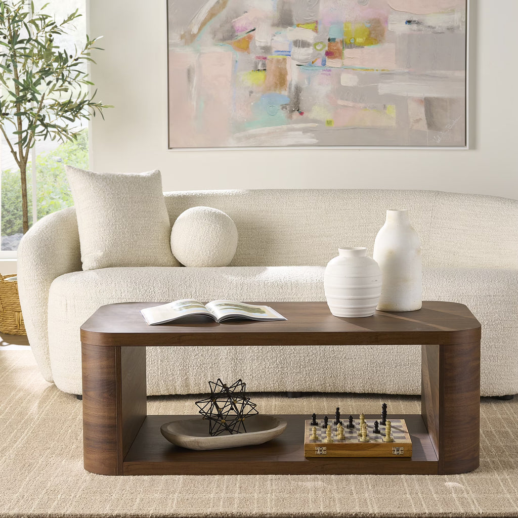 2026 NewBetter Homes & Gardens Juliet Coffee Table, Light Honey Finish