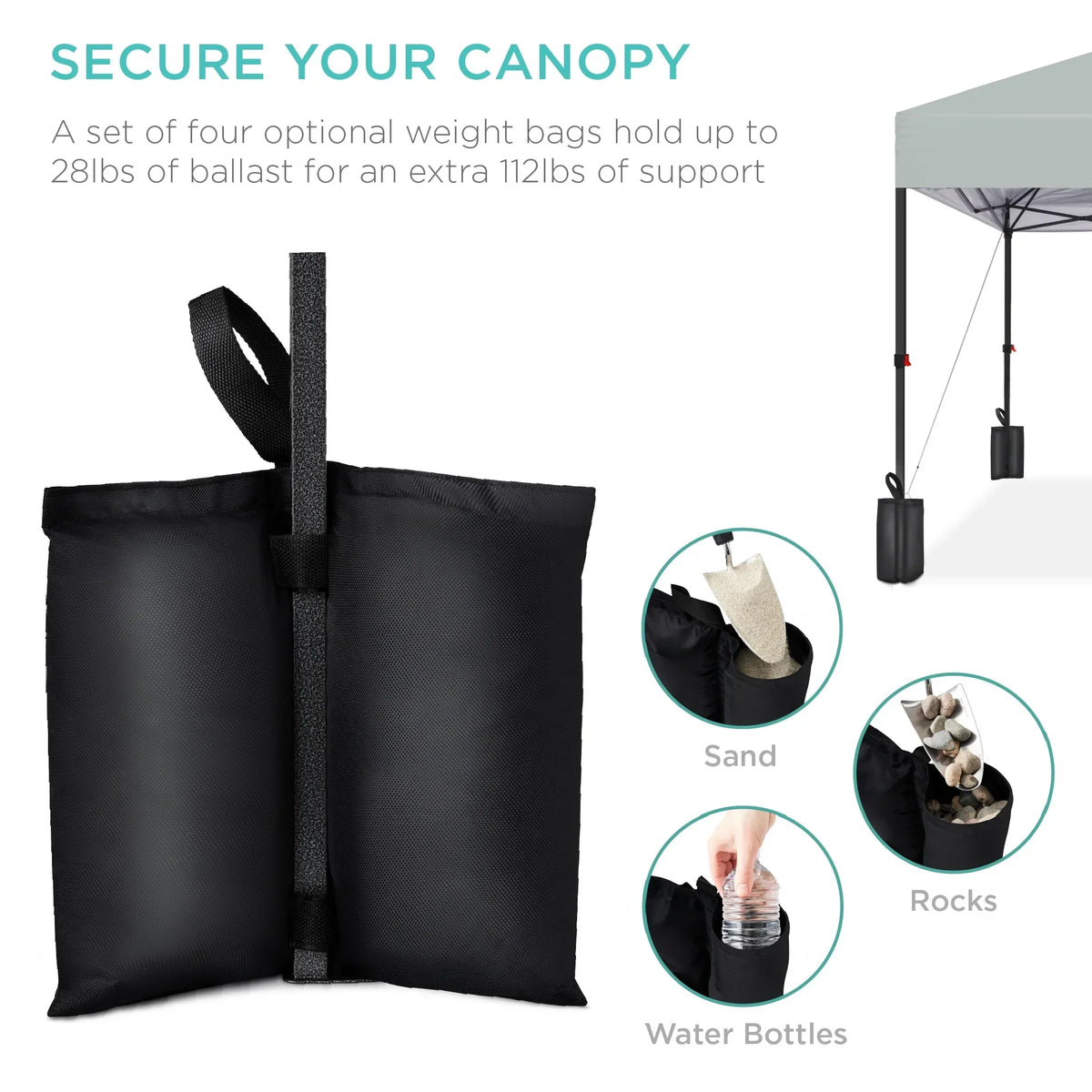 2026 NewBest Choice Products 12x12ft Easy Setup Pop Up Canopy w/ 1-Button Setup, Wheeled Case, 4 Weight Bags - Navy Blue